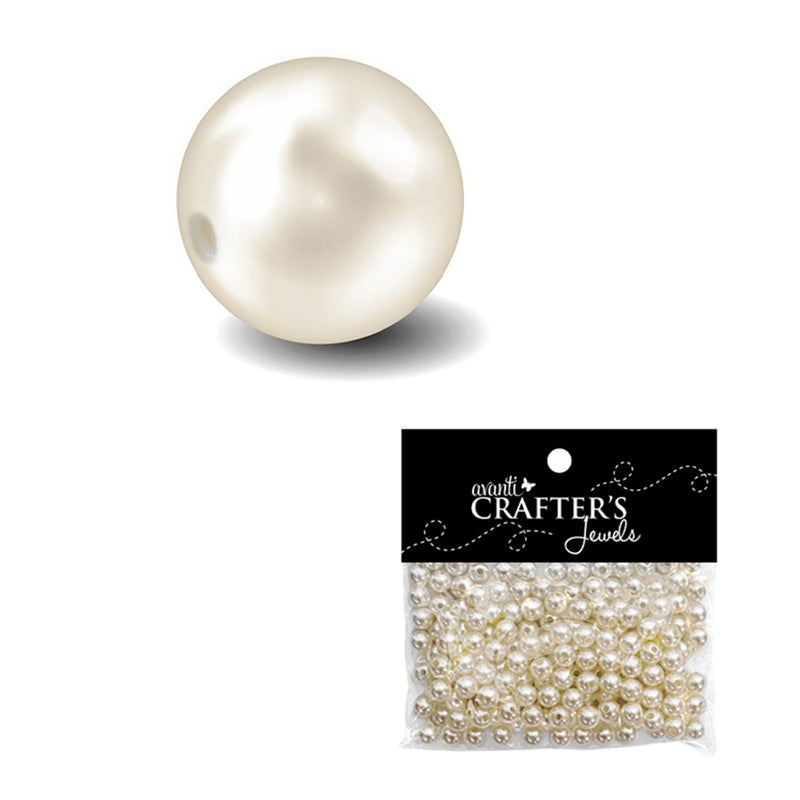 Pearl Imitation Beads, 8mm, 12 pack of 40g