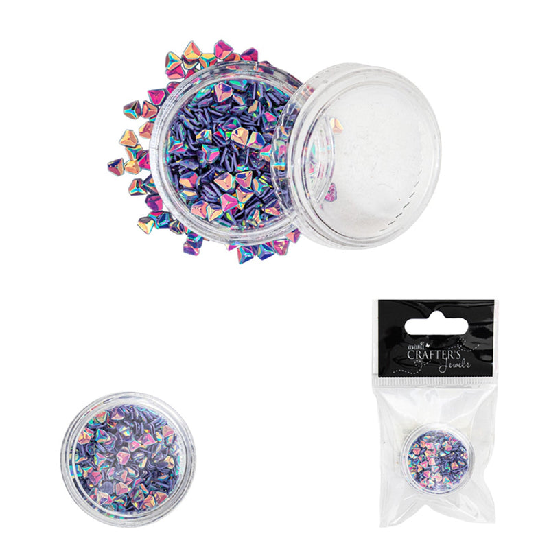 Diamond Shaped Sequins, Loose Pieces, Color Variety, 1 cup, 12-Pack