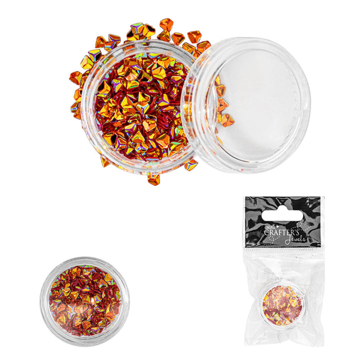 Diamond Shaped Sequins, Loose Pieces, Color Variety, 1 cup, 12-Pack
