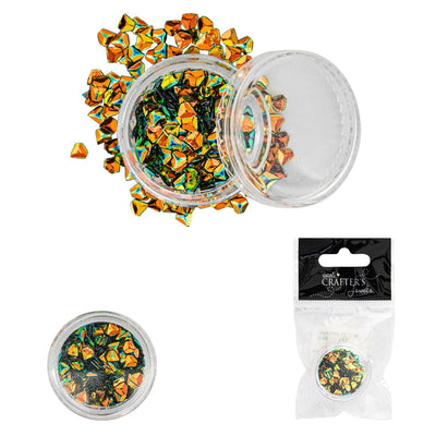 Diamond Shaped Sequins, Loose Pieces, Color Variety, 1 cup, 12-Pack