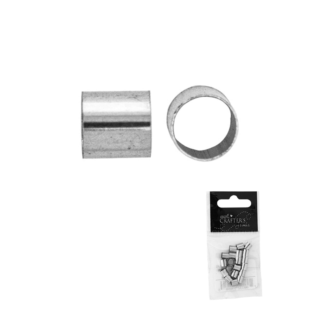 Brass Beads, 4mm Hole, Gold & Silver Color, 50 Pieces