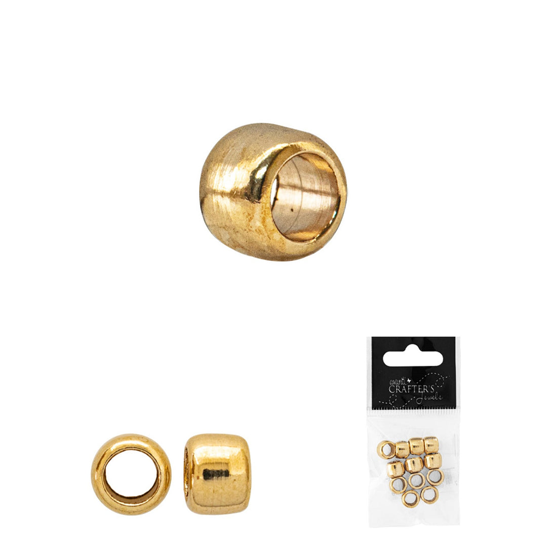 Brass Beads, 5mm, 12 Pieces, 12-Pack