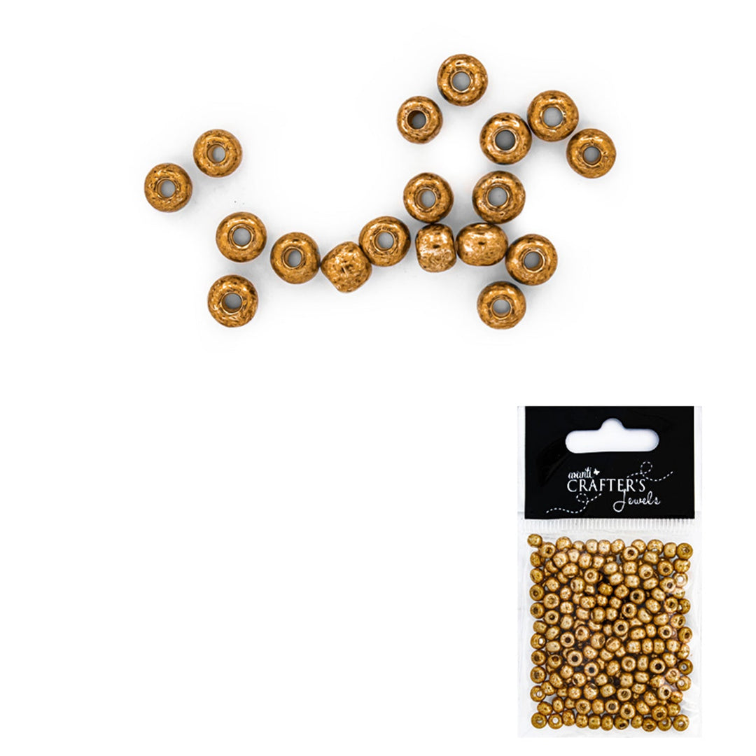 Glass Seed Beads, 4 x 3 mm, 22 g, Color Variety