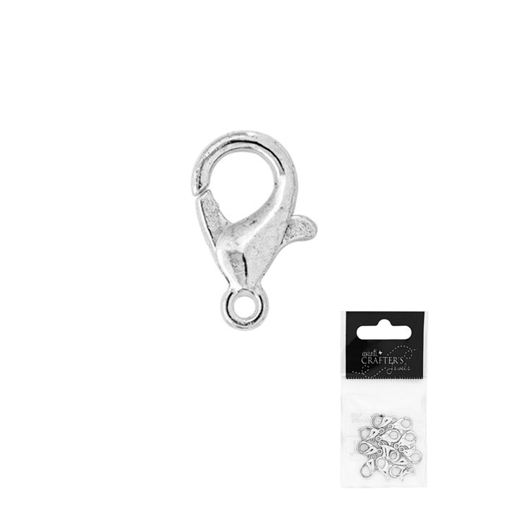 Lobster Clasps for Necklaces, 12 x 6 mm, Color Variety, 12 packs of 12 pcs