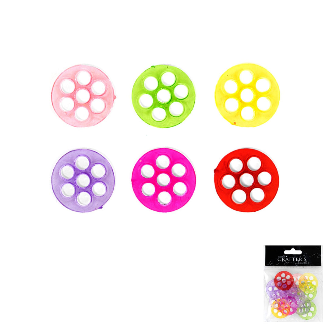 Acrylic Flat & Round Links, 12 Pieces