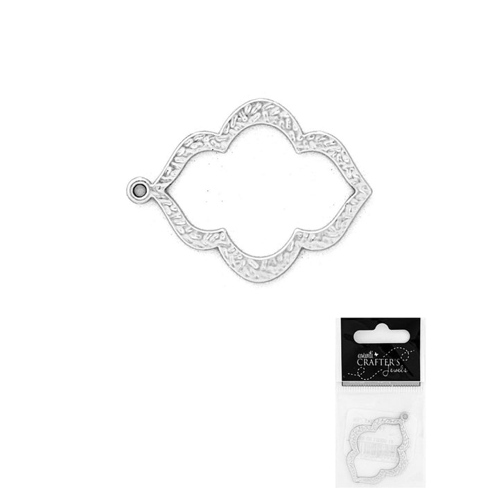 Matte Style Pendant, Silver & Gold Colors, 1 Piece, 12-Pack