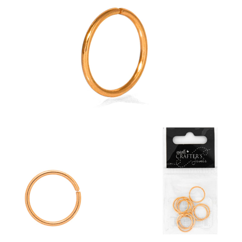Jump Rings, Golden Color, 10mm, 10 Pieces