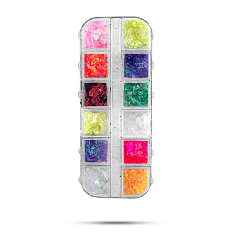 Mixed Shaped Rhinestones, Mixed Colors, 1 Pack, 12-Pack