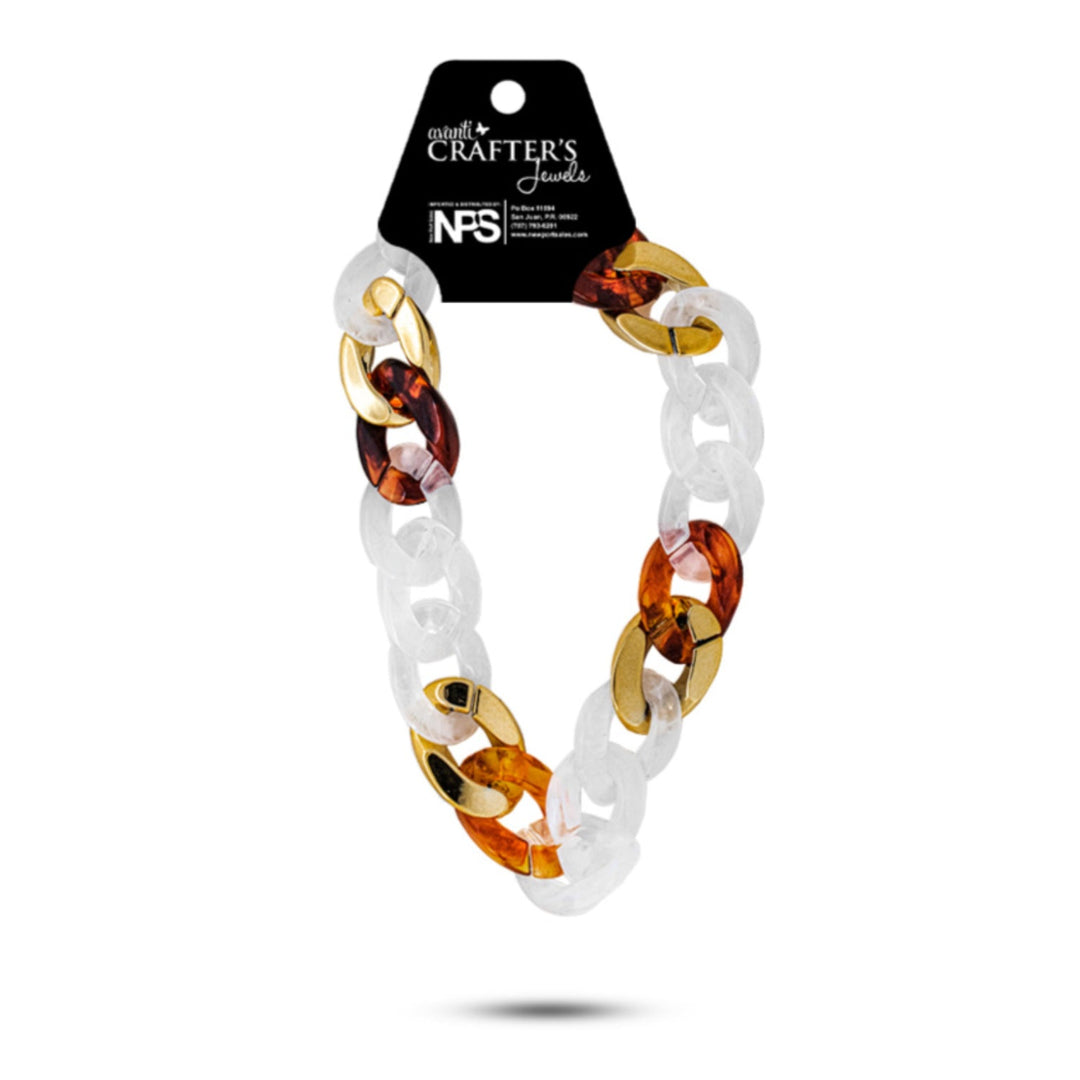 Acrylic Curb Chain, 12 Packs of 1 Piece