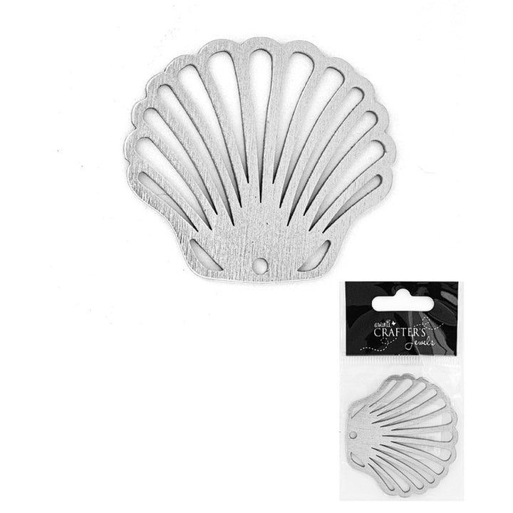 Shell Pendant, Gold & Silver Colors, 1 Piece, 12-Pack