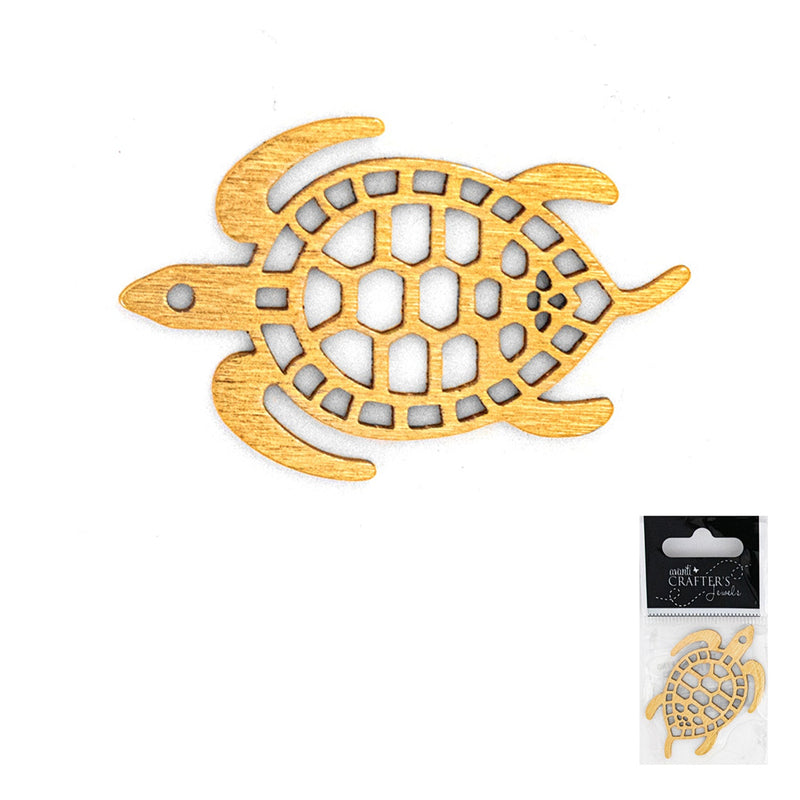 Turtle Pendant, Gold Color, 1 Piece