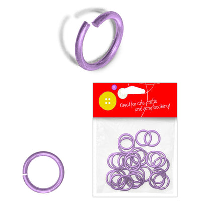Steel Open Rings, Variety Colors, 1.8mm, 25 Pieces