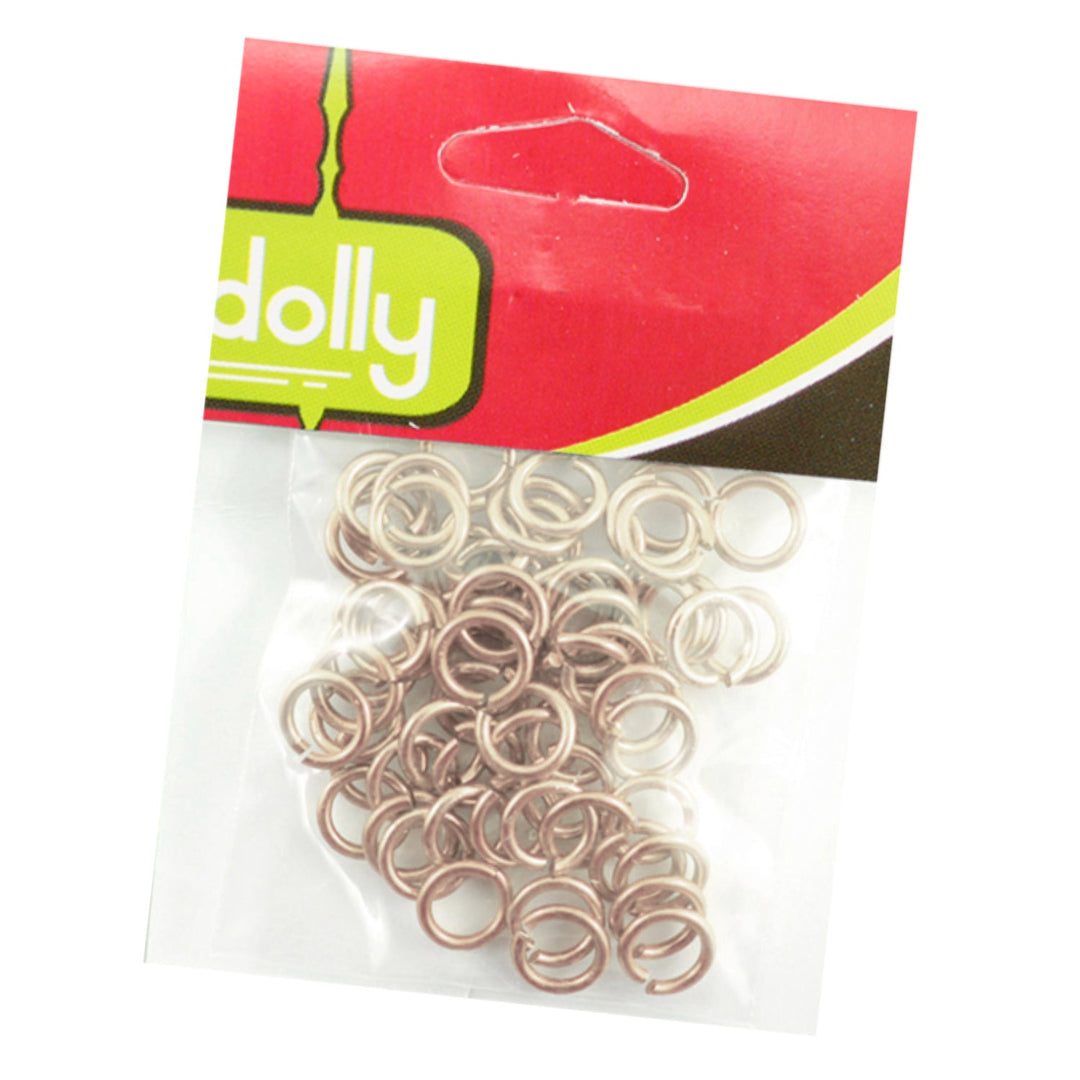 Steel Open Rings, 1.2mm, Variety of Colors, 50 Pieces