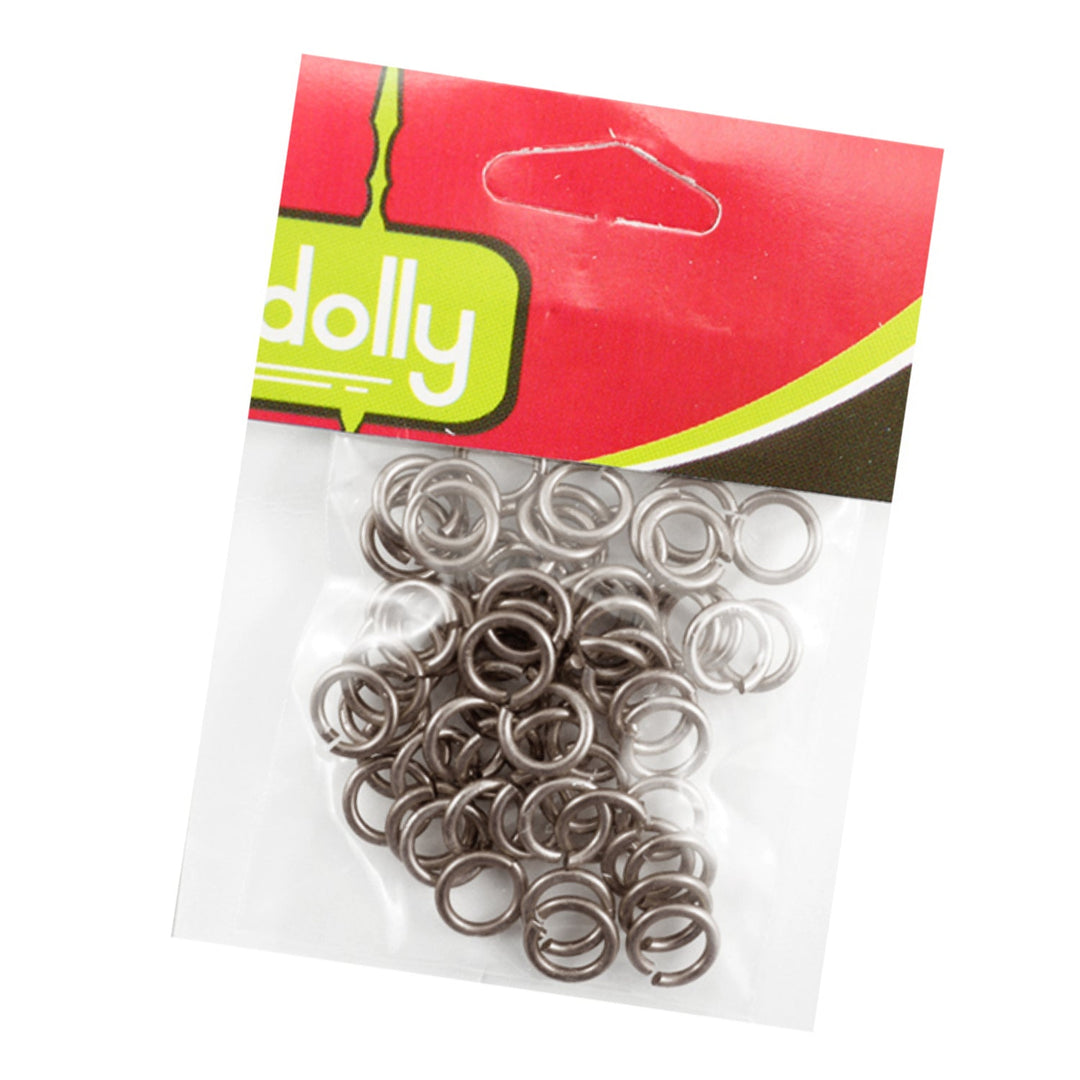 Steel Open Rings, 1.2mm, Variety of Colors, 50 Pieces