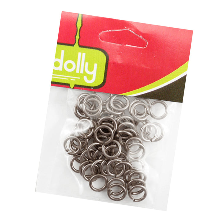 Steel Open Rings, 1.2mm, Variety of Colors, 50 Pieces