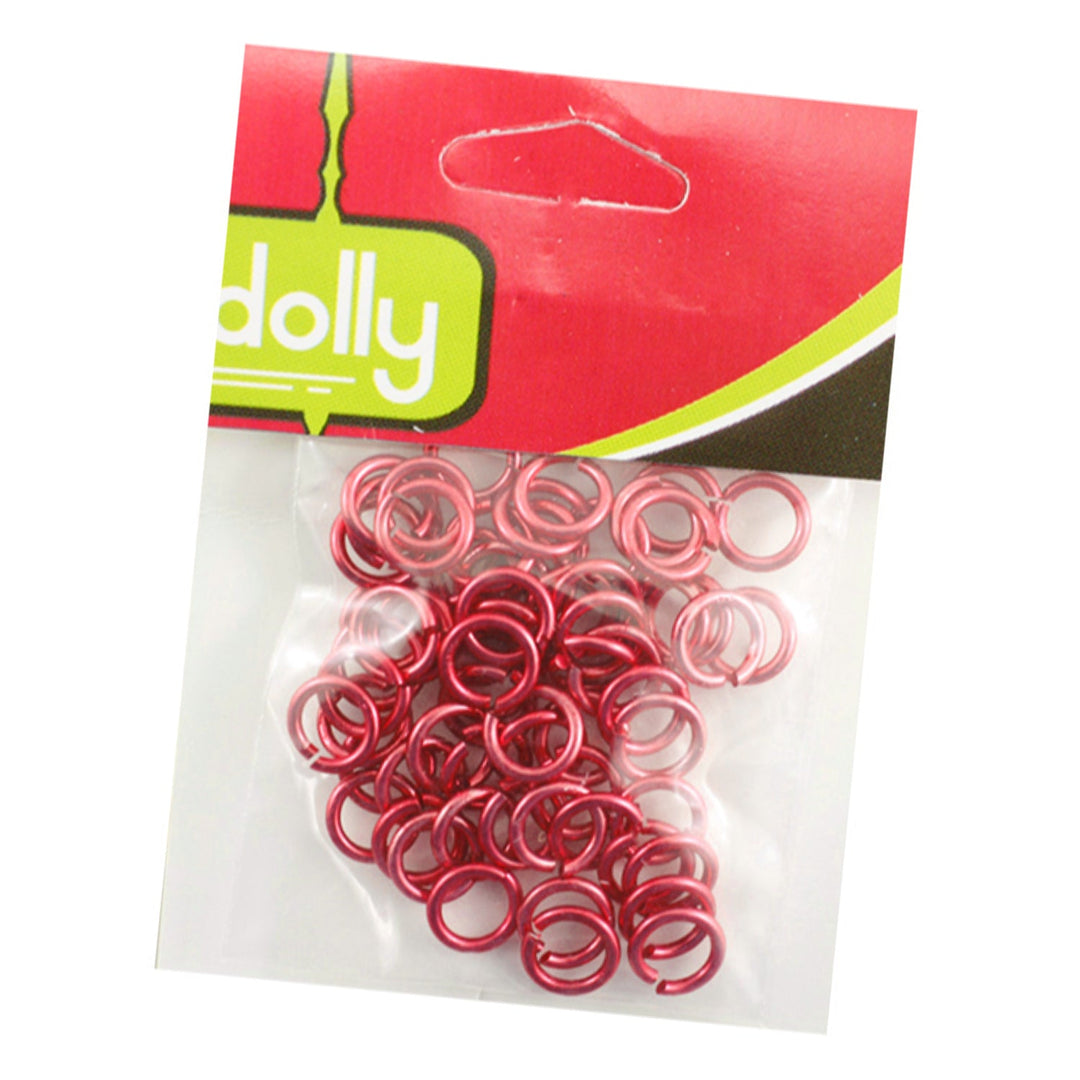 Steel Open Rings, 1.2mm, Variety of Colors, 50 Pieces