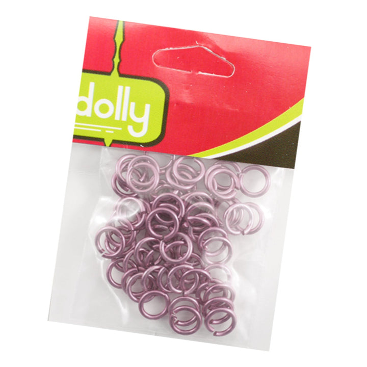 Steel Open Rings, 1.2mm, Variety of Colors, 50 Pieces