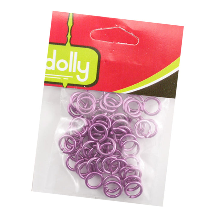 Steel Open Rings, 1.2mm, Variety of Colors, 50 Pieces