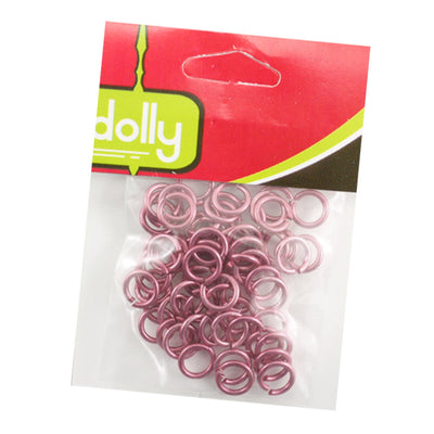 Steel Open Rings, 1.2mm, Variety of Colors, 50 Pieces, 12-Pack