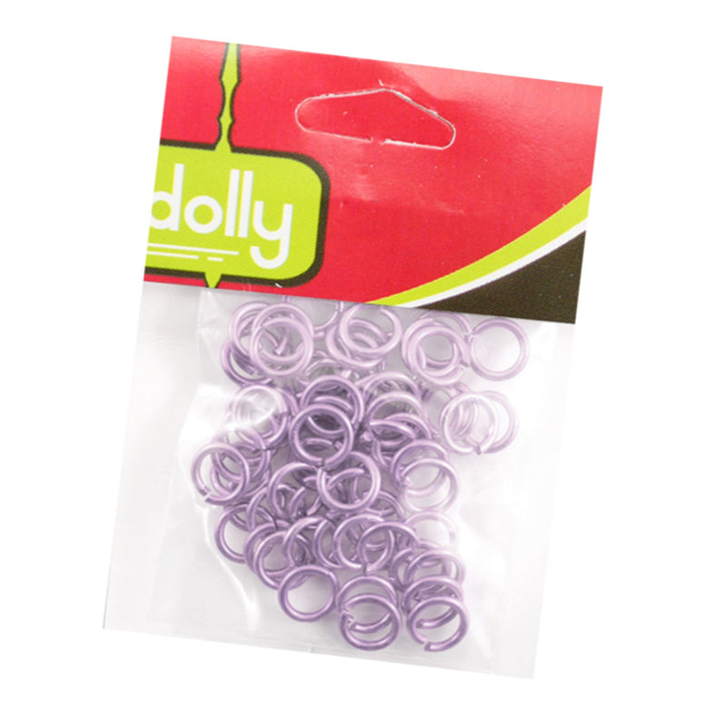 Steel Open Rings, 1.2mm, Variety of Colors, 50 Pieces, 12-Pack