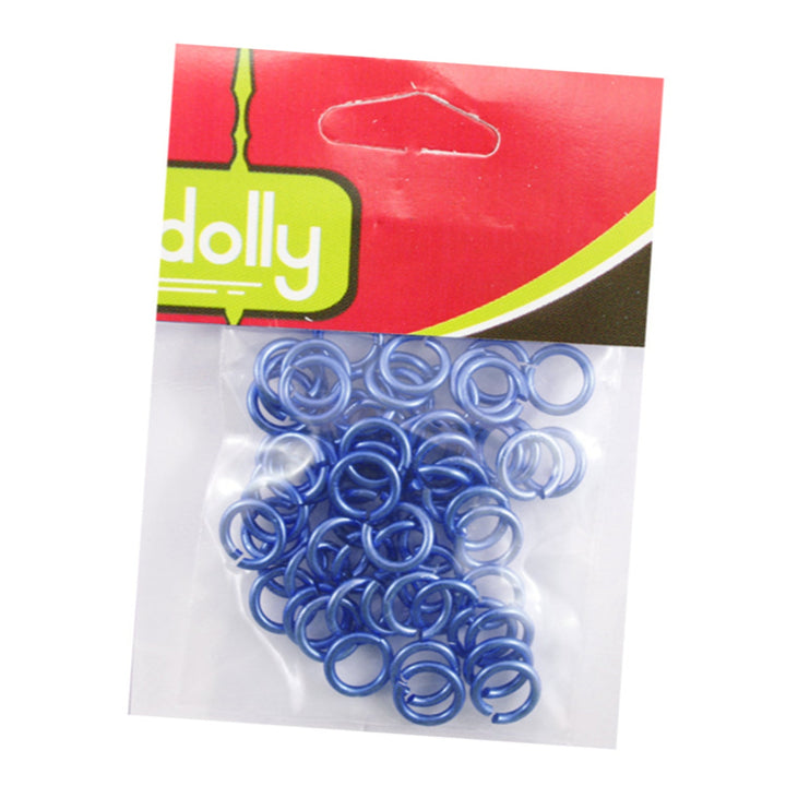 Steel Open Rings, 1.2mm, Variety of Colors, 50 Pieces