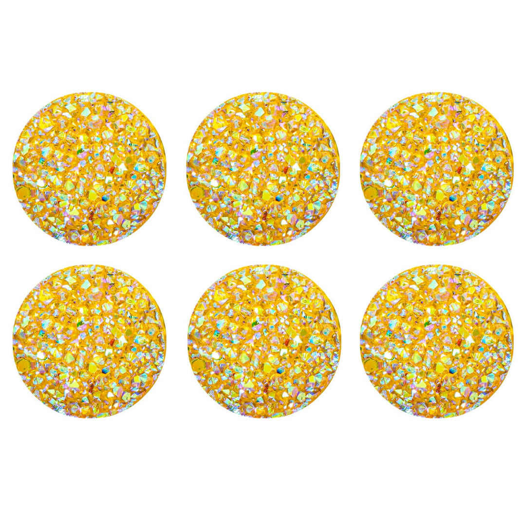 Acrylic Rhinestones, Variety Colors, 12 Packs of 6 Pieces