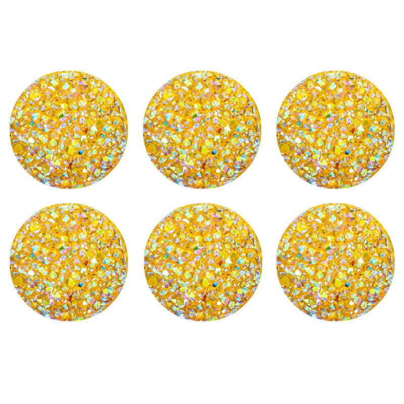 Acrylic Rhinestones, Variety Colors, 12 Packs of 6 Pieces
