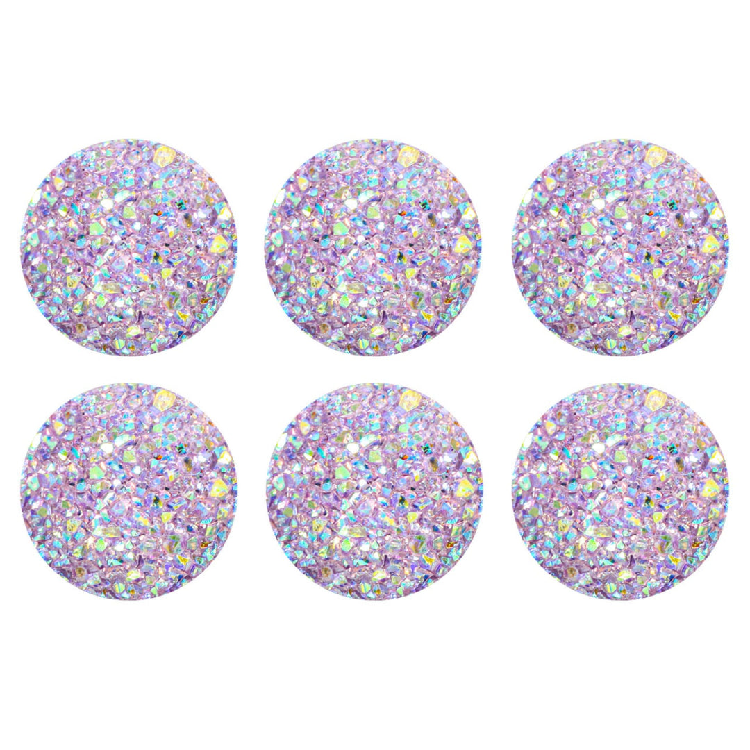 Acrylic Rhinestones, Variety Colors, 12 Packs of 6 Pieces