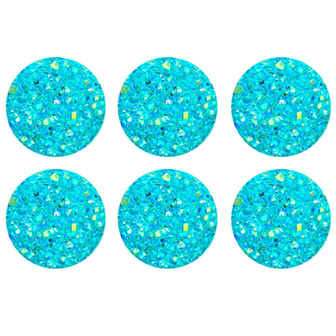 Acrylic Rhinestones, Variety Colors, 12 Packs of 6 Pieces