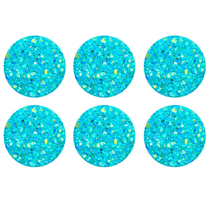Acrylic Rhinestones, Variety Colors, 12 Packs of 6 Pieces