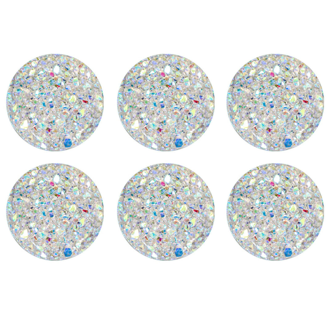 Acrylic Rhinestones, Variety Colors, 12 Packs of 6 Pieces