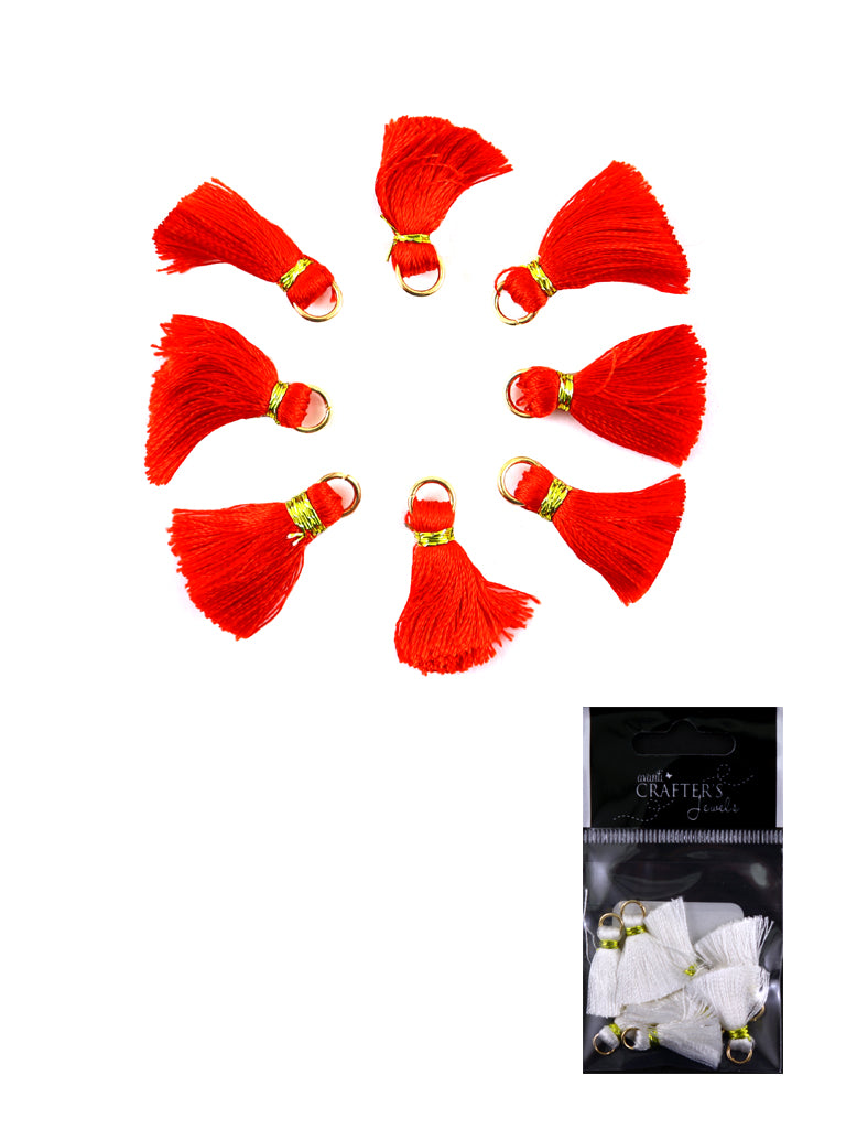 Craft Tassels, Color Variety, 8 Pieces