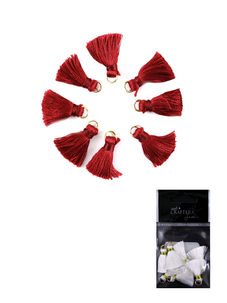 Craft Tassels, Color Variety, 8 Pieces