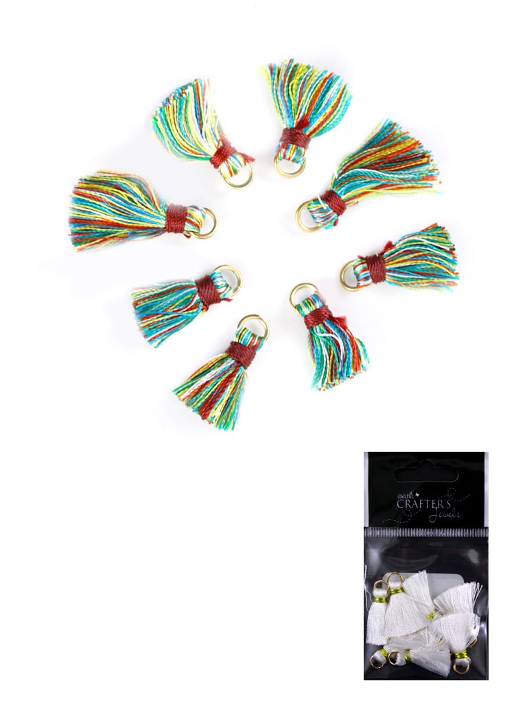 Craft Tassels, Color Variety, 8 Pieces