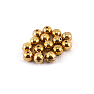 Pearl Beads, Gold & Silver, 8mm, 100 Pieces