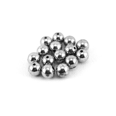 Pearl Beads, Gold & Silver, 8mm, 100 Pieces