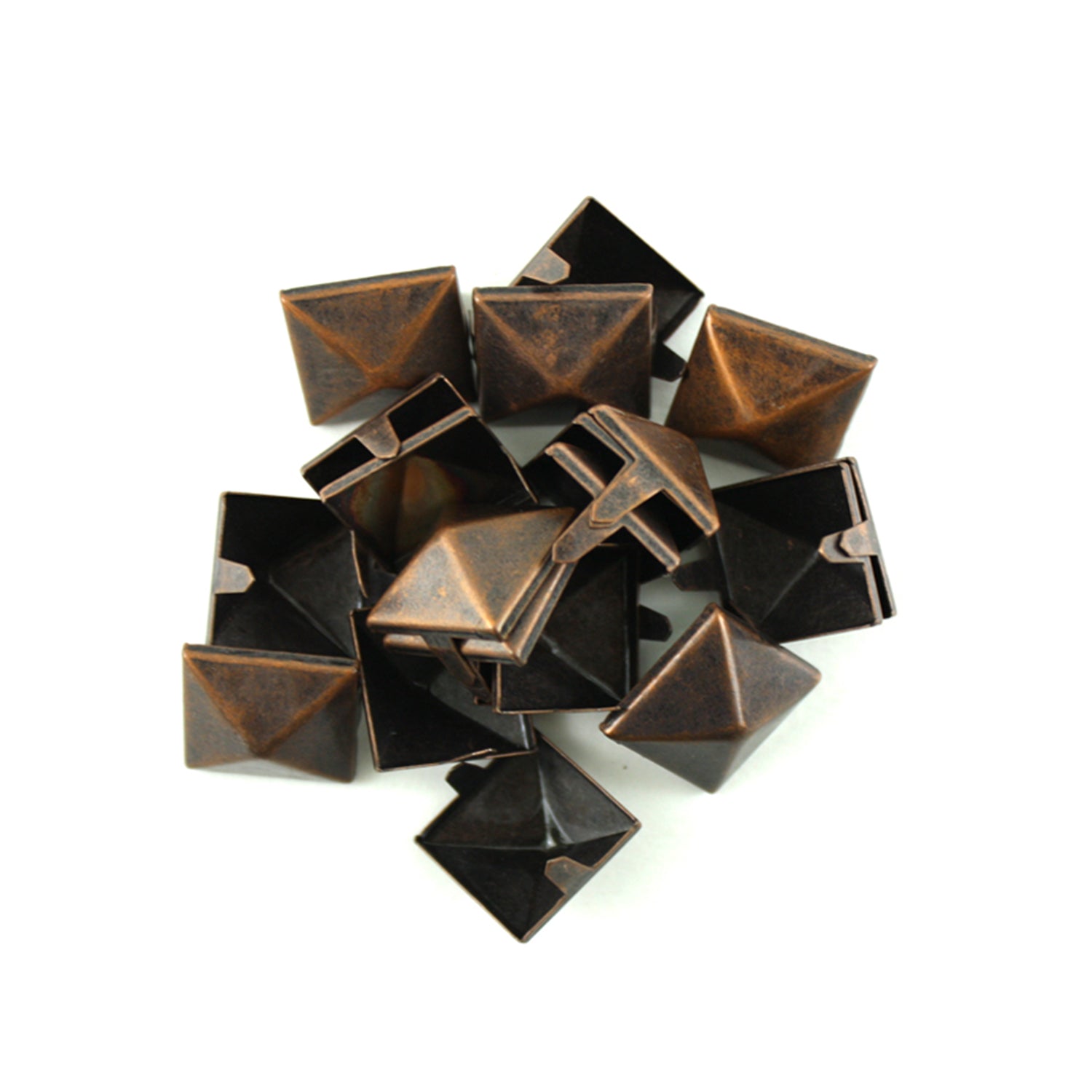 Four-Jaw Square Rivets, 15mm, 24 Pieces of Tache Metal Pyramid Studs ...