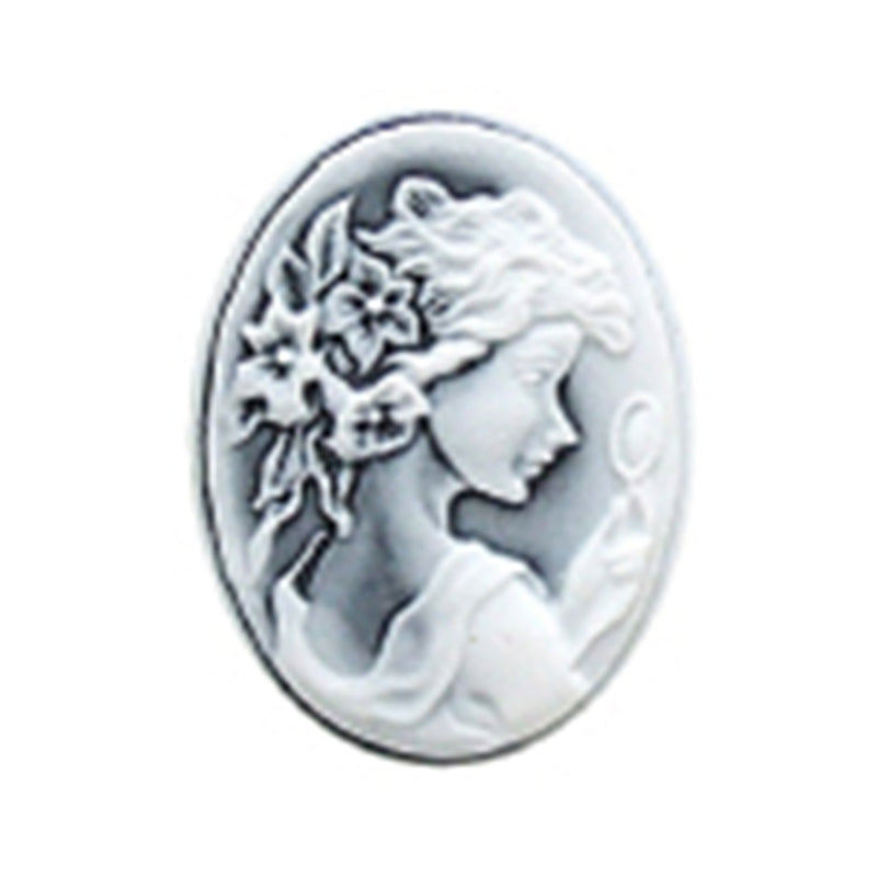 Cameo Pendant, Silver Color, 12 Pack of 1 Piece