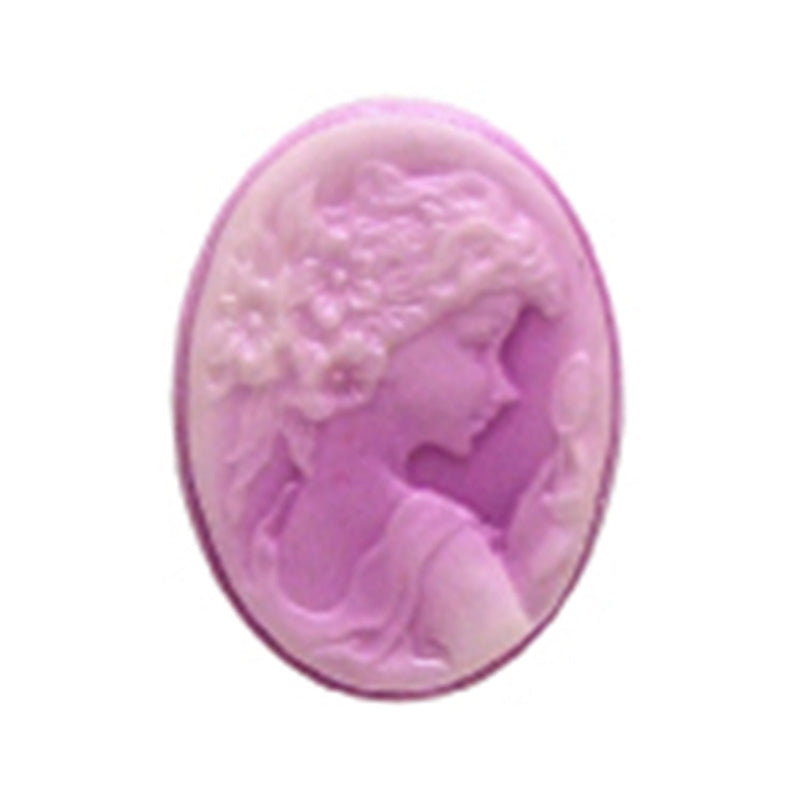 Cameo Pendant, Variety of Colors, 1 Piece