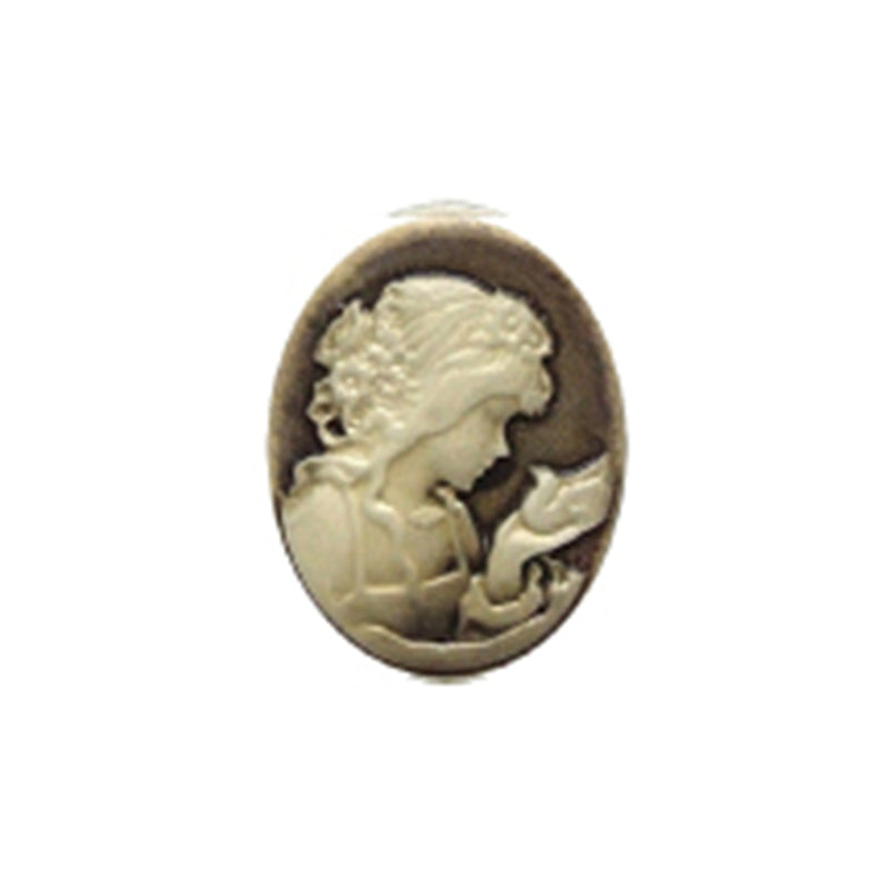 Cameo Pendant, Brown Color, 1 Piece, 12-Pack