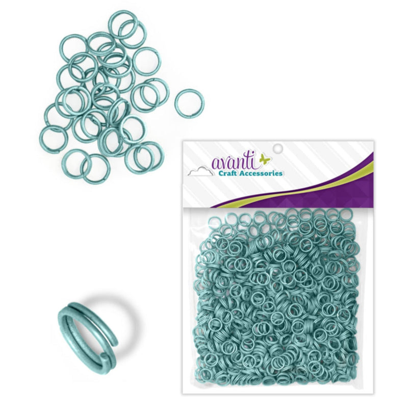 Aluminum Rings, 6mm, 750 Pieces, Variety of Color