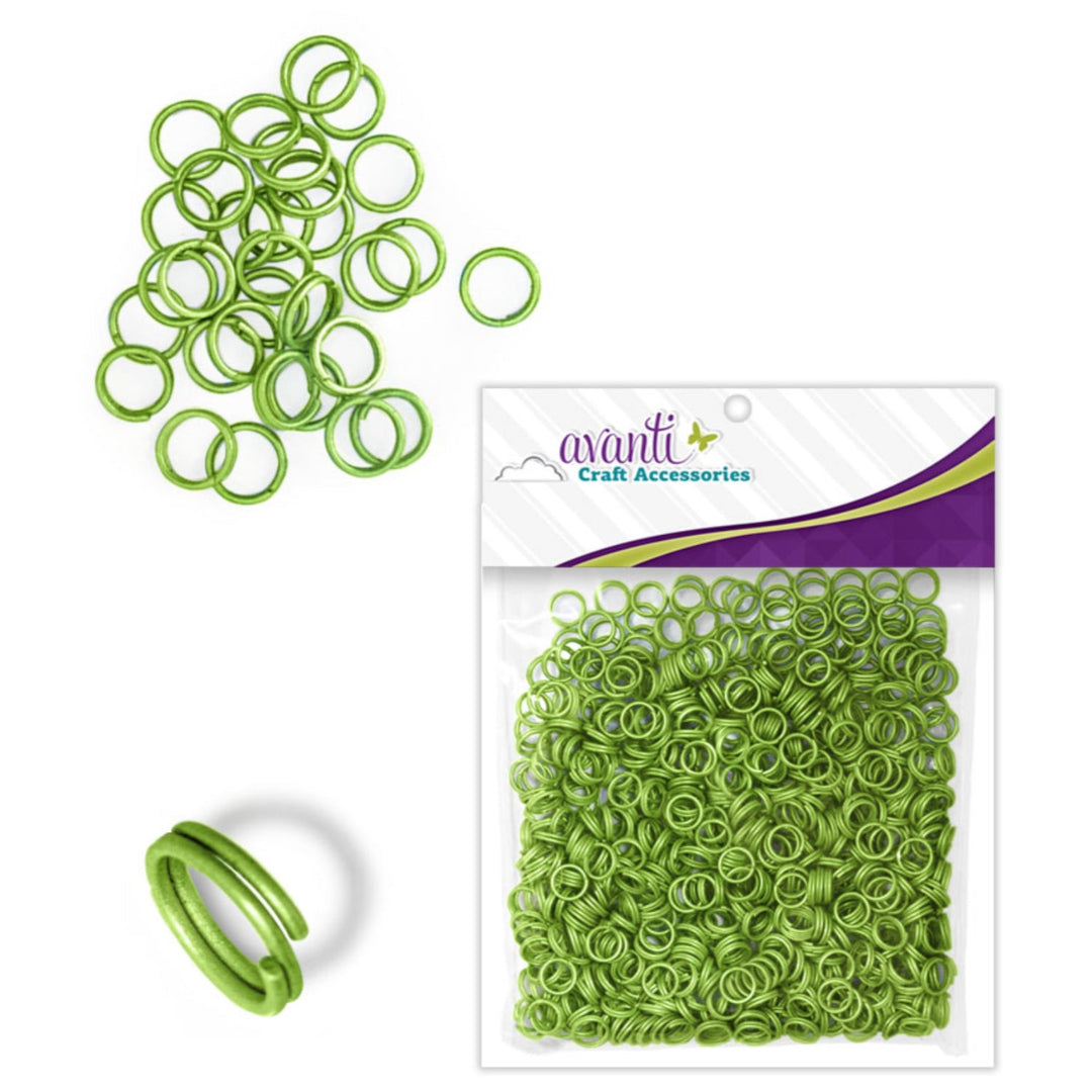 Aluminum Rings, 6mm, 750 Pieces, Variety of Color, 12-Pack