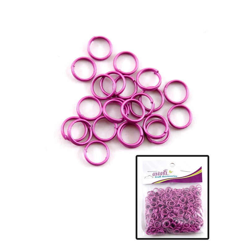 Aluminum Rings, Variety of Colors, 8mm, 500 Pieces, 12-Pack
