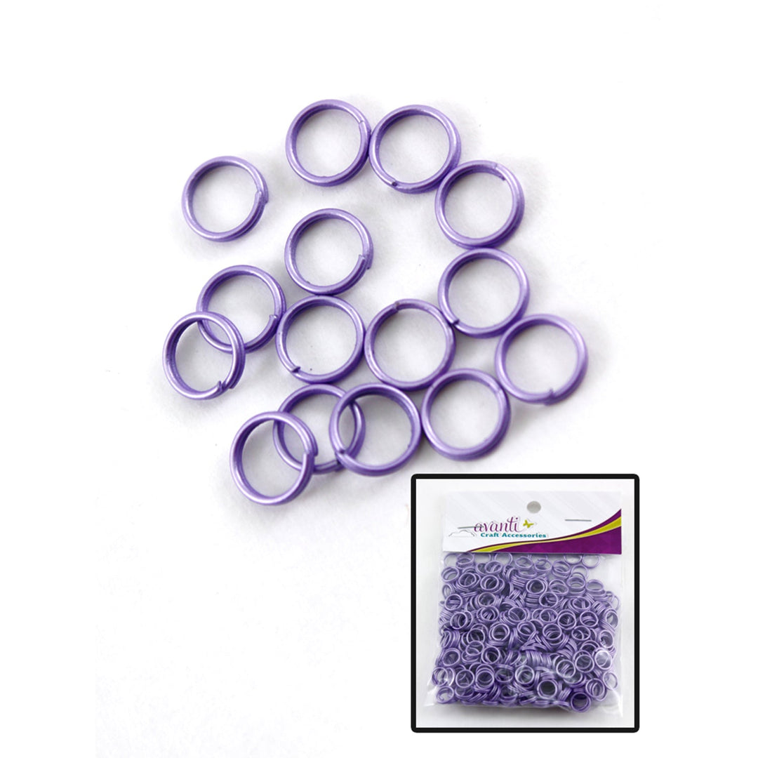 Aluminum Rings, Variety of Colors, 8mm, 500 Pieces