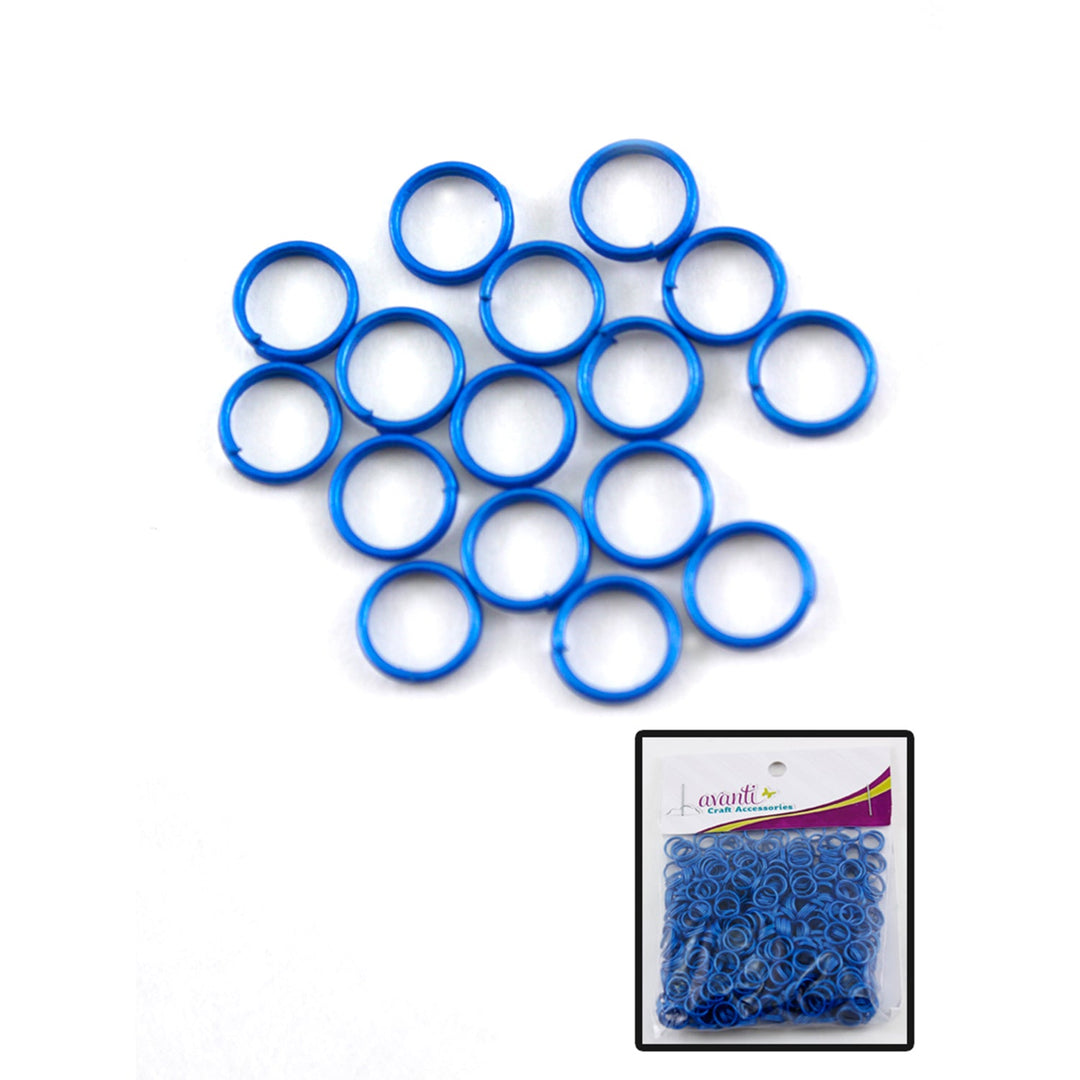 Aluminum Rings, Variety of Colors, 8mm, 500 Pieces, 12-Pack