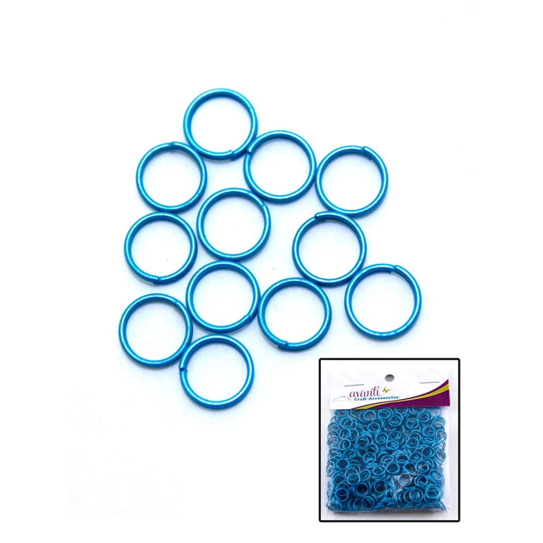 Aluminum Rings, Variety of Colors, 8mm, 500 Pieces, 12-Pack