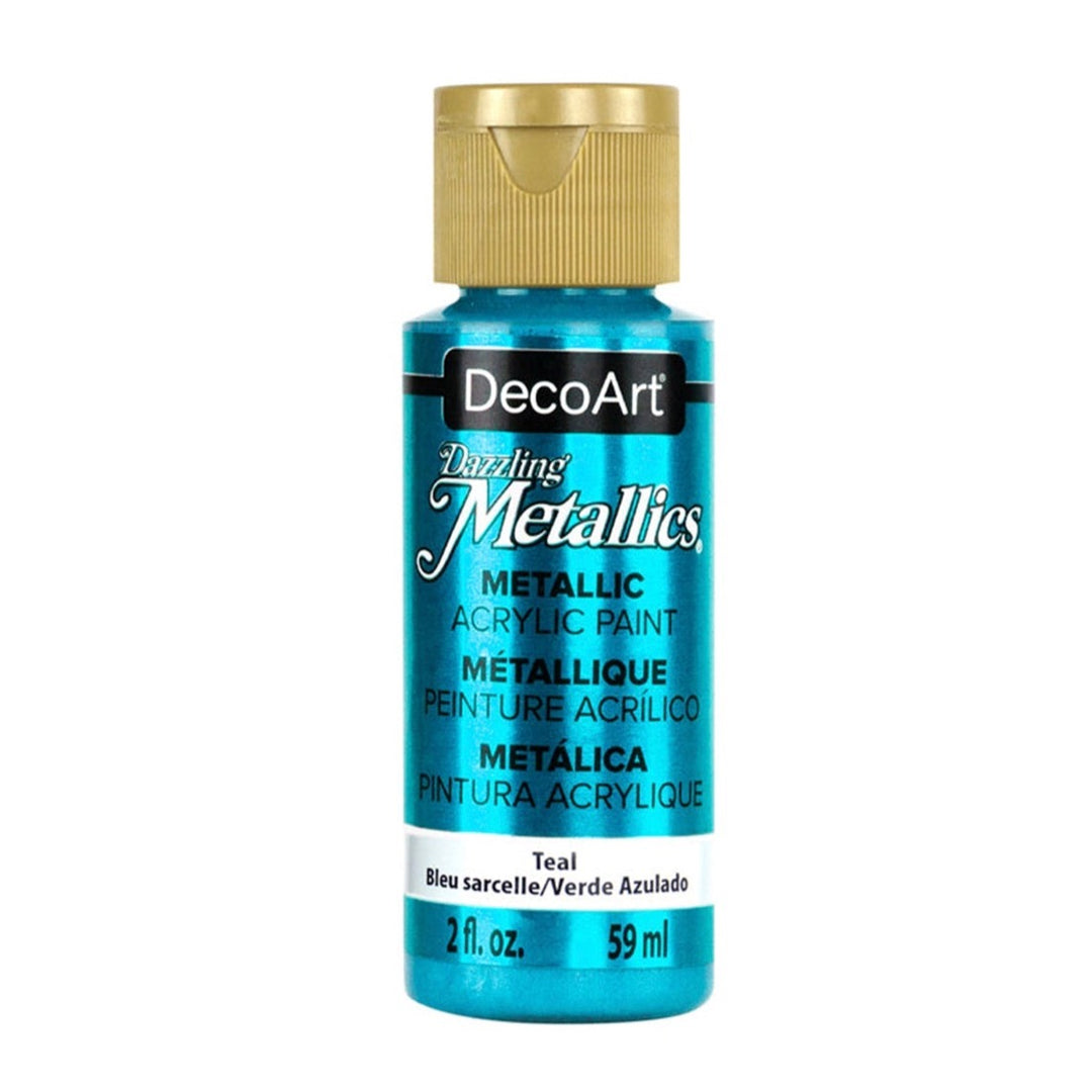 DecoArt, Dazzling Metallics Paint,  2 Fl. Oz., 59 ml, 6-Pack