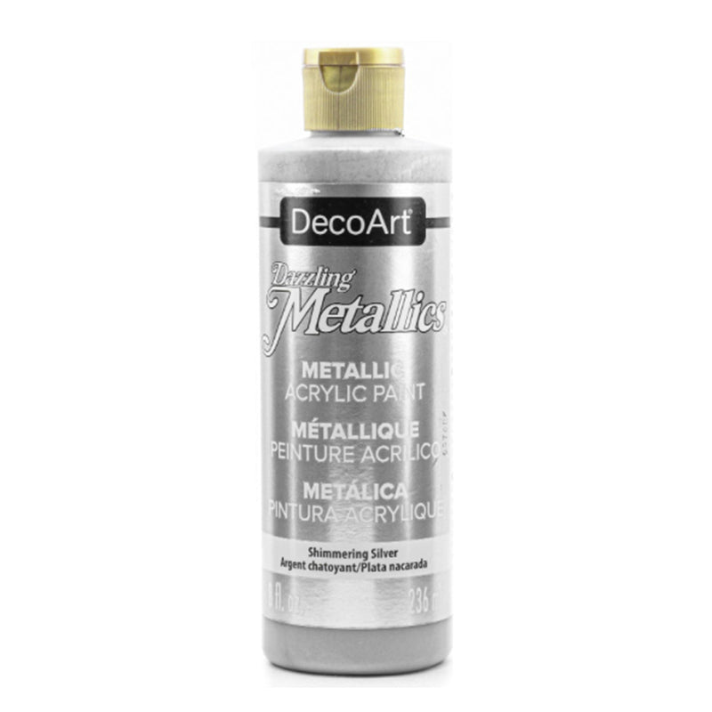 DecoArt, Dazzling Metallics Acrylic Paint, 8 Fl. Oz., 236 ml, 6-Pack