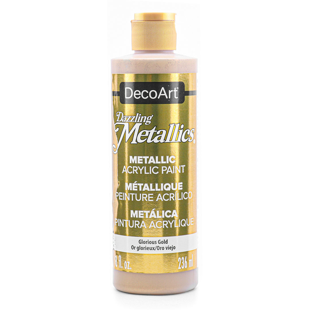 DecoArt, Dazzling Metallics Acrylic Paint, 8 Fl. Oz., 236 ml, 6-Pack