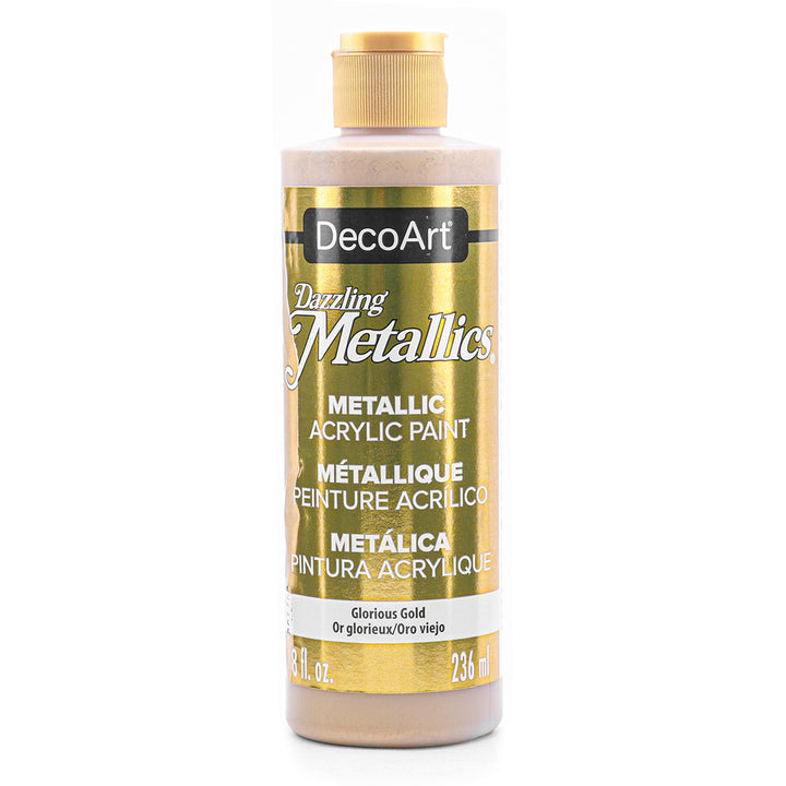 DecoArt, Dazzling Metallics Acrylic Paint, 8 Fl. Oz., 236 ml, 6-Pack